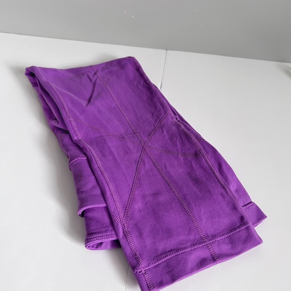 Prana Purple Cropped Yoga Leggings Size Medium - Picture 3 of 9